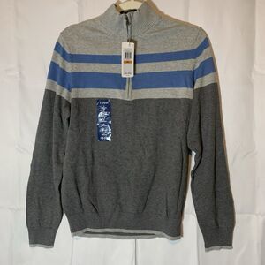 NEWwithTAGS - IZOD FIELDHOUSE SWEATER HIGHNECK,1/4 Zip MENS SIZE: Small
